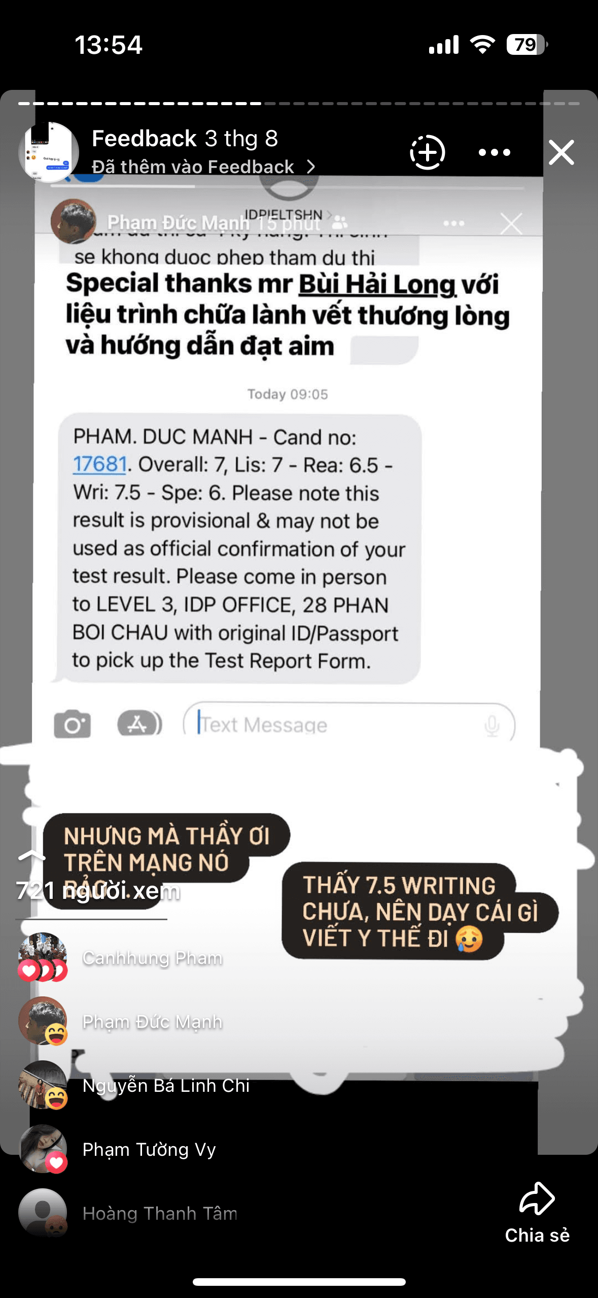 Chat feedback