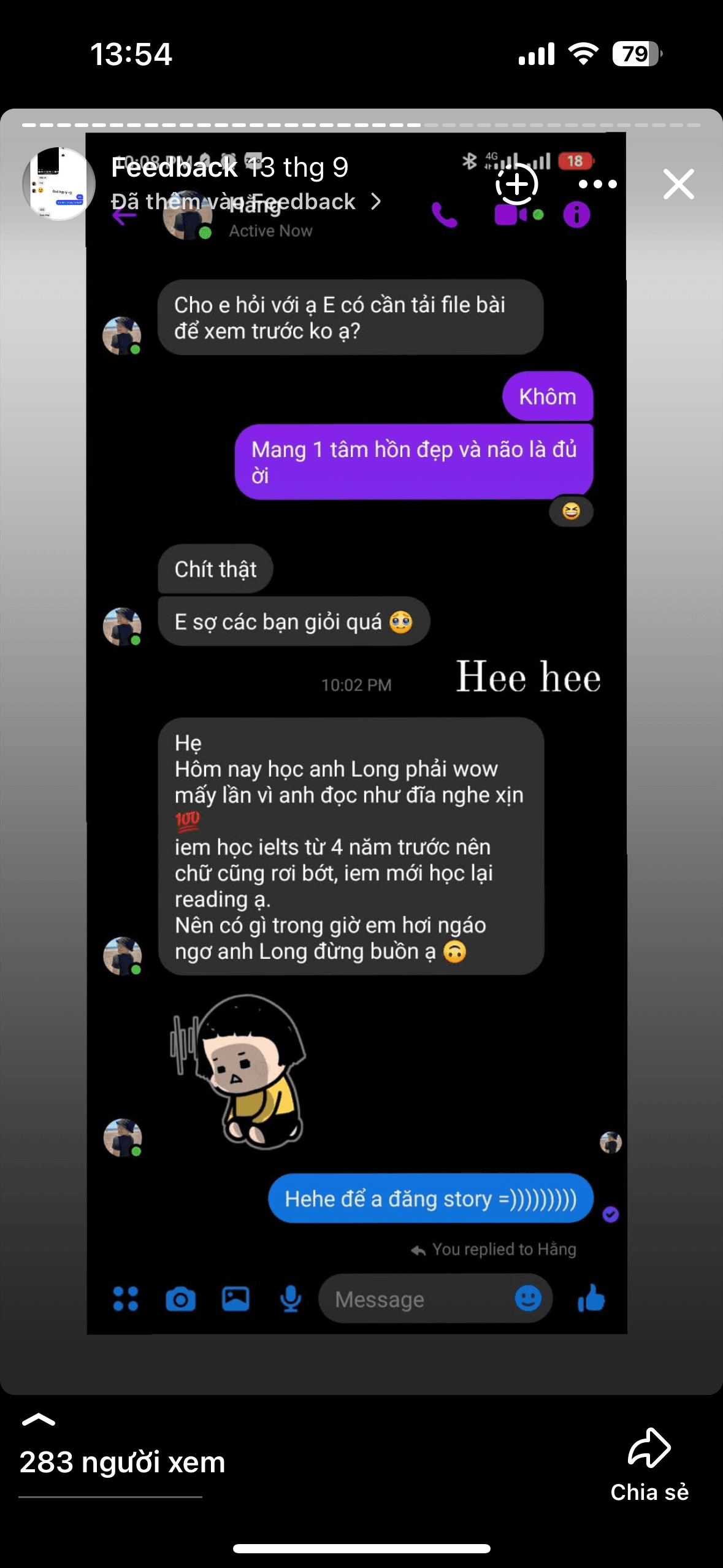 Chat feedback