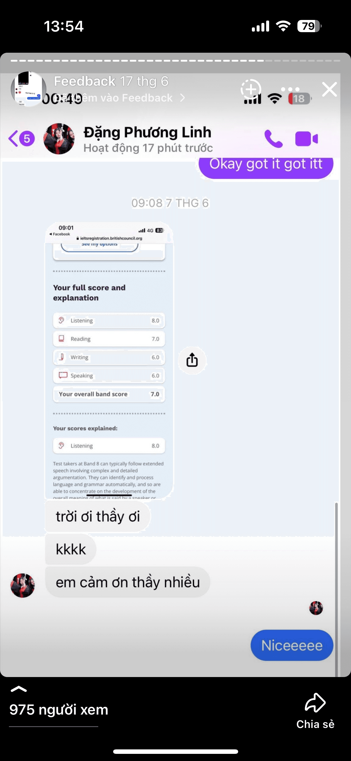 Chat feedback